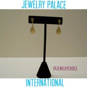 🆕14K Gold Filled Filigree Drop Dangle Earrngs.